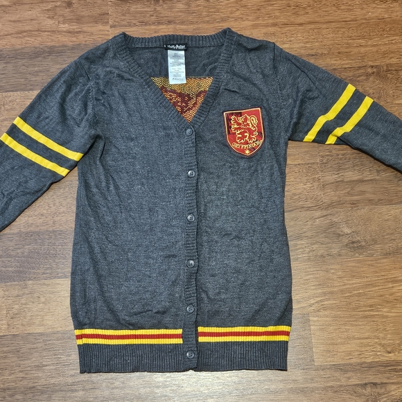 DISNEY HARRY POTTER mens V NECK SWEATER SIZE SMALL COLOR GREY LS6 - Picture 1 of 14